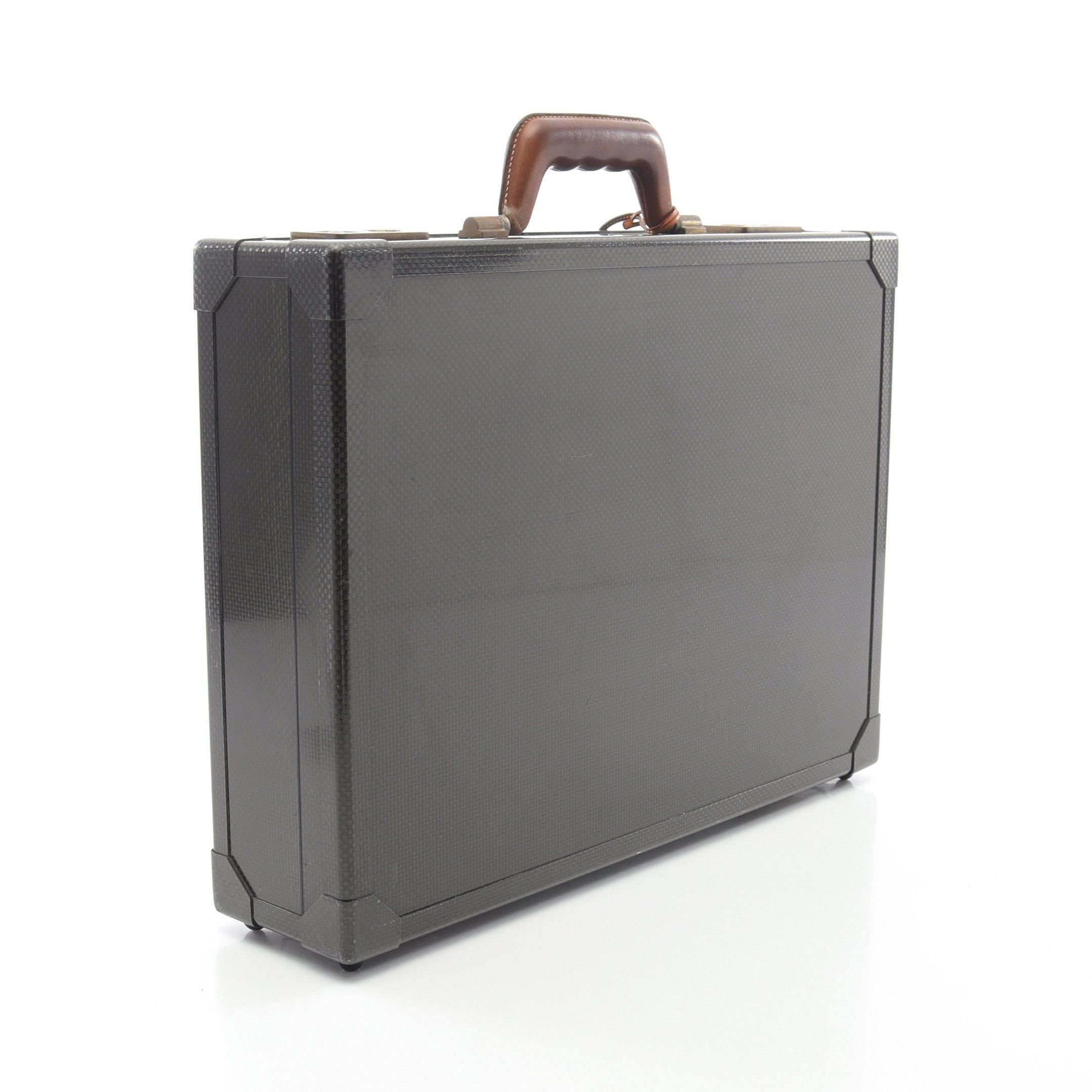 Hermes Hermes Espace Pm Briefcase Carbon Fiber Veau Chamonix Dark Gray Gold Hardware Size ONE SIZE - 2 Thumbnail