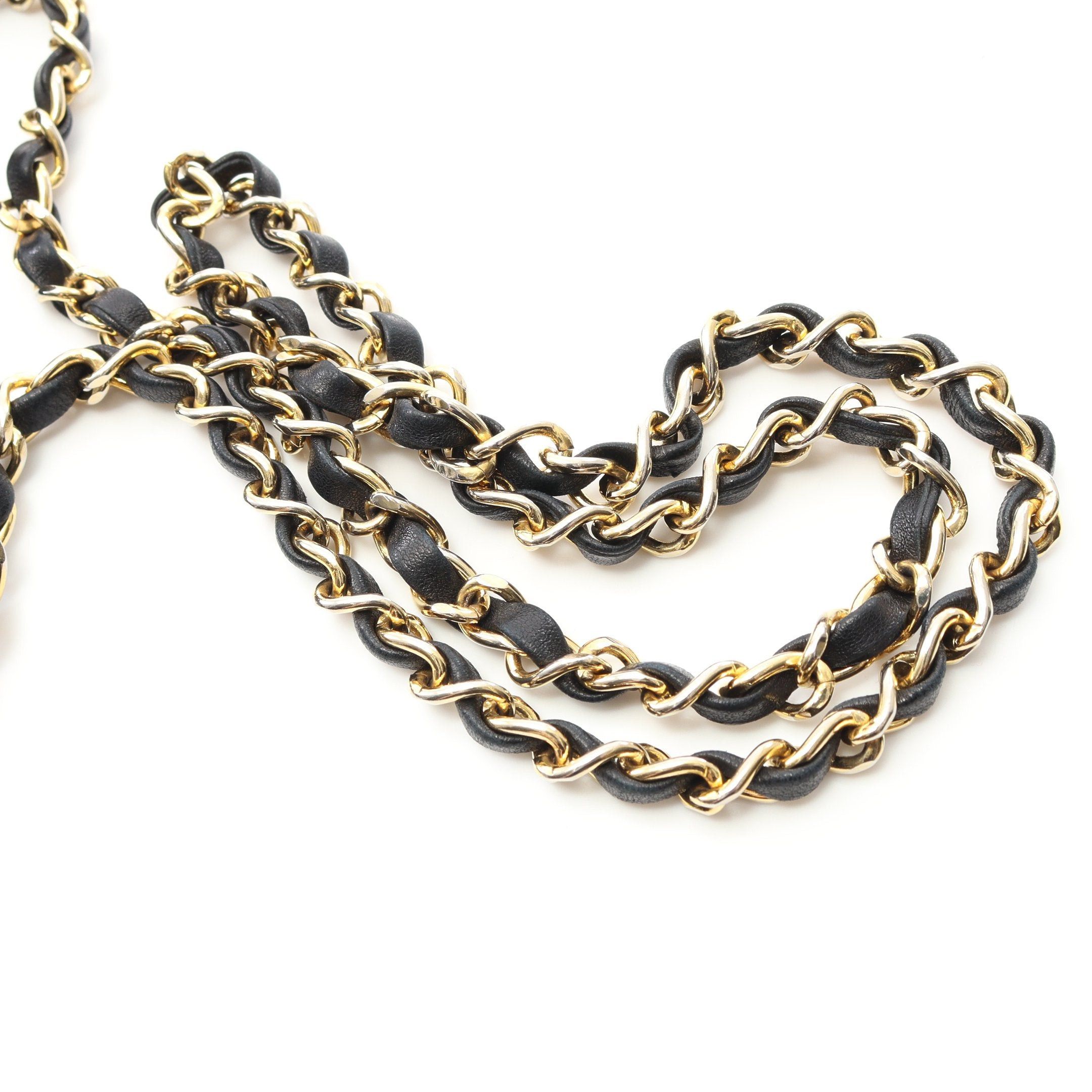 Chanel Chanel Full Flap Matelasse Chain Shoulder Bag Lambskin Black Gold Hardware Size ONE SIZE - 10 Thumbnail