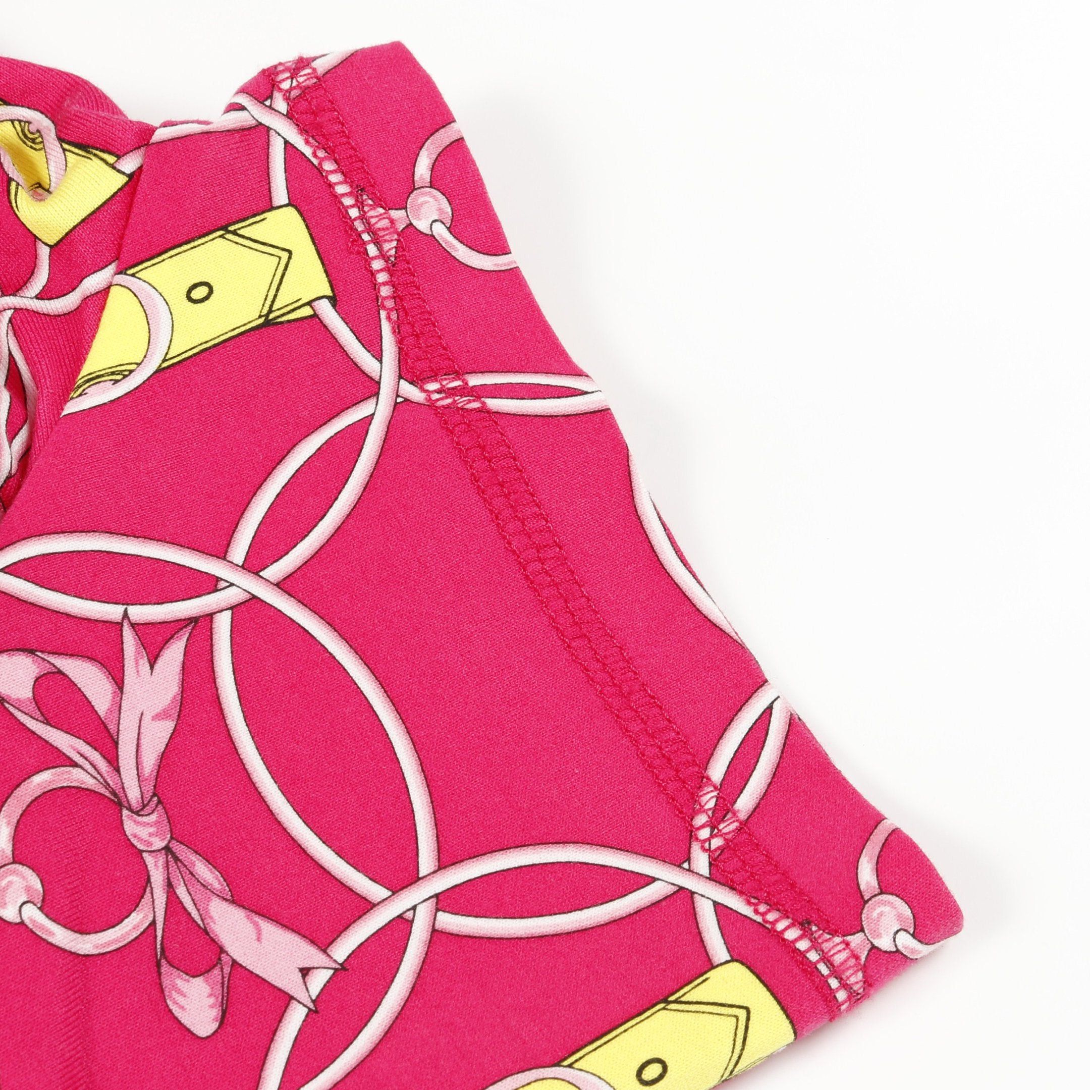 Hermes Hermes La Promenade Du Matin T-Shirt One Piece Cotton Pink Yellow Size ONE SIZE - 6 Thumbnail