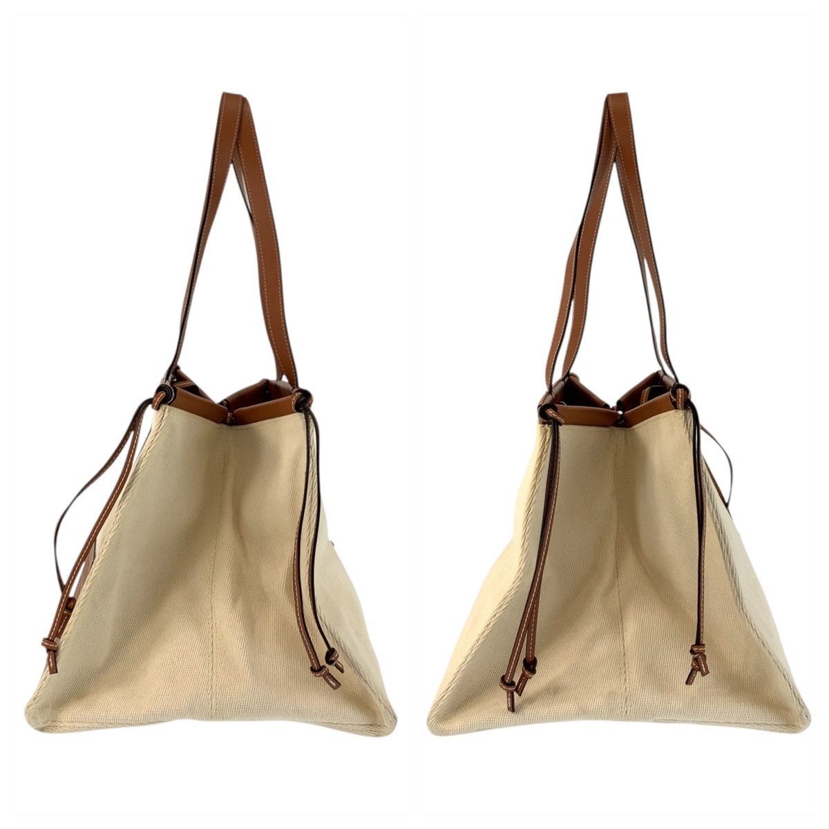 Loewe Loewe Loewe Cushion Tote Canvas/Leather 2way bag Canvas Shoulder Bag Size ONE SIZE - 7 Thumbnail