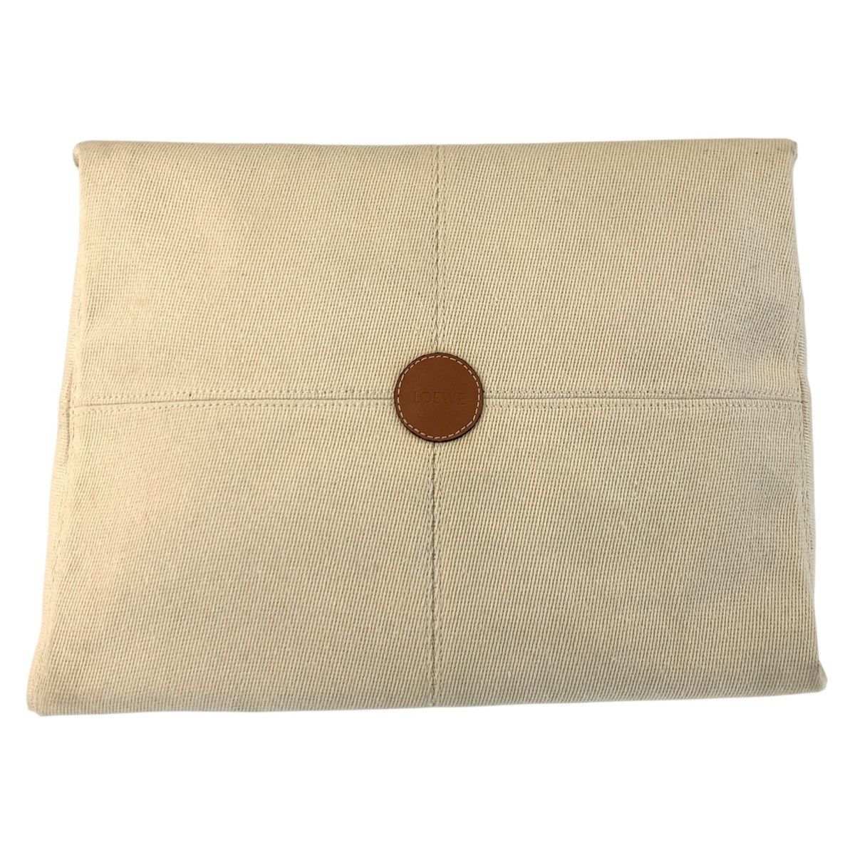 Loewe Loewe Loewe Cushion Tote Canvas/Leather 2way bag Canvas Shoulder Bag Size ONE SIZE - 8 Thumbnail