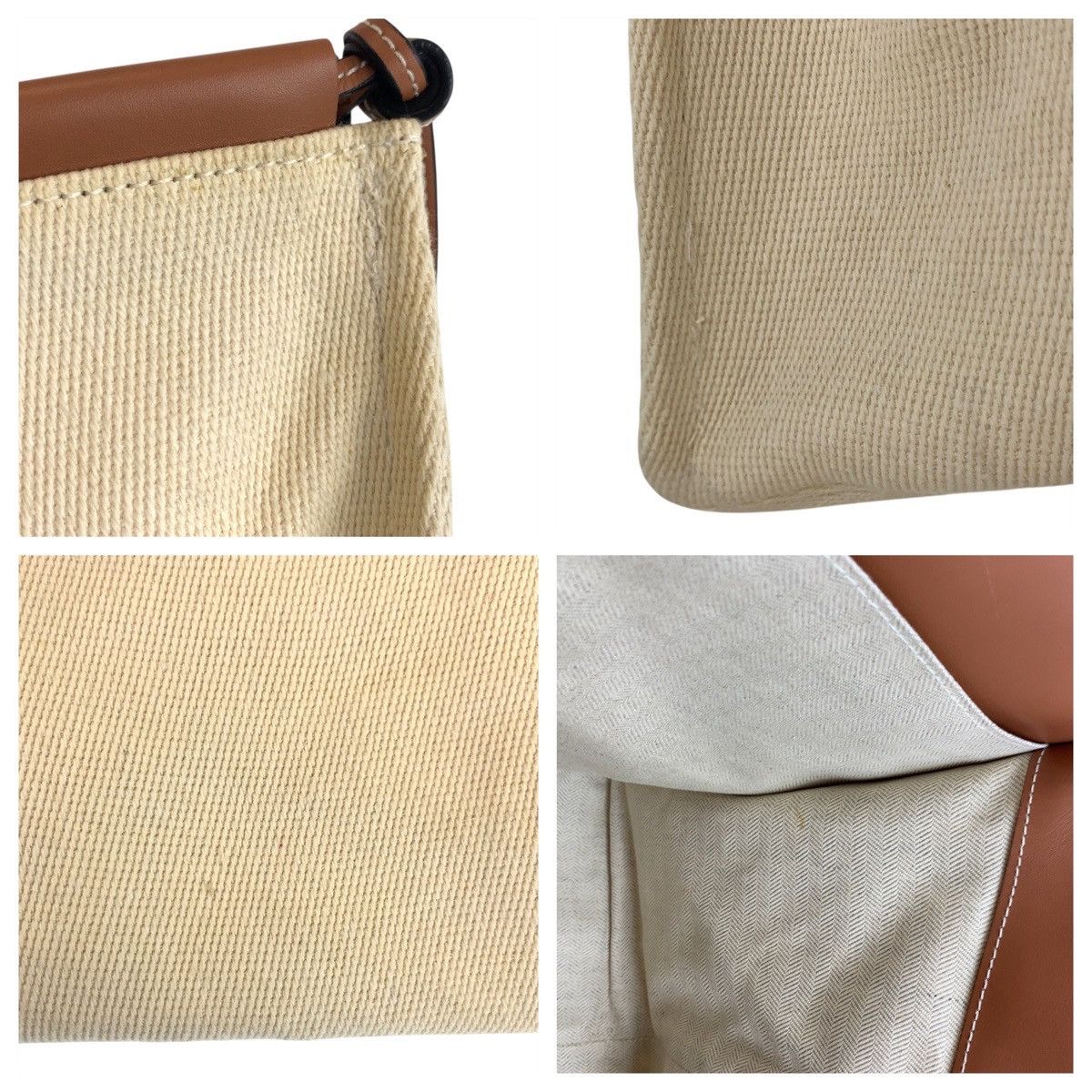 Loewe Loewe Loewe Cushion Tote Canvas/Leather 2way bag Canvas Shoulder Bag Size ONE SIZE - 5 Thumbnail