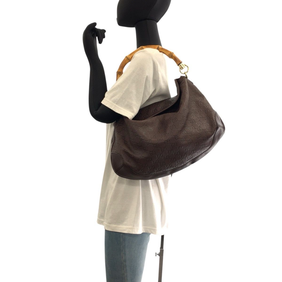 Gucci Gucci Gucci Gucci Bamboo Gucci Signature Leather 2way Shoulder Bag Leather Shoulder Bag 169961 DUTY FREE for USA Size ONE SIZE - 5 Thumbnail