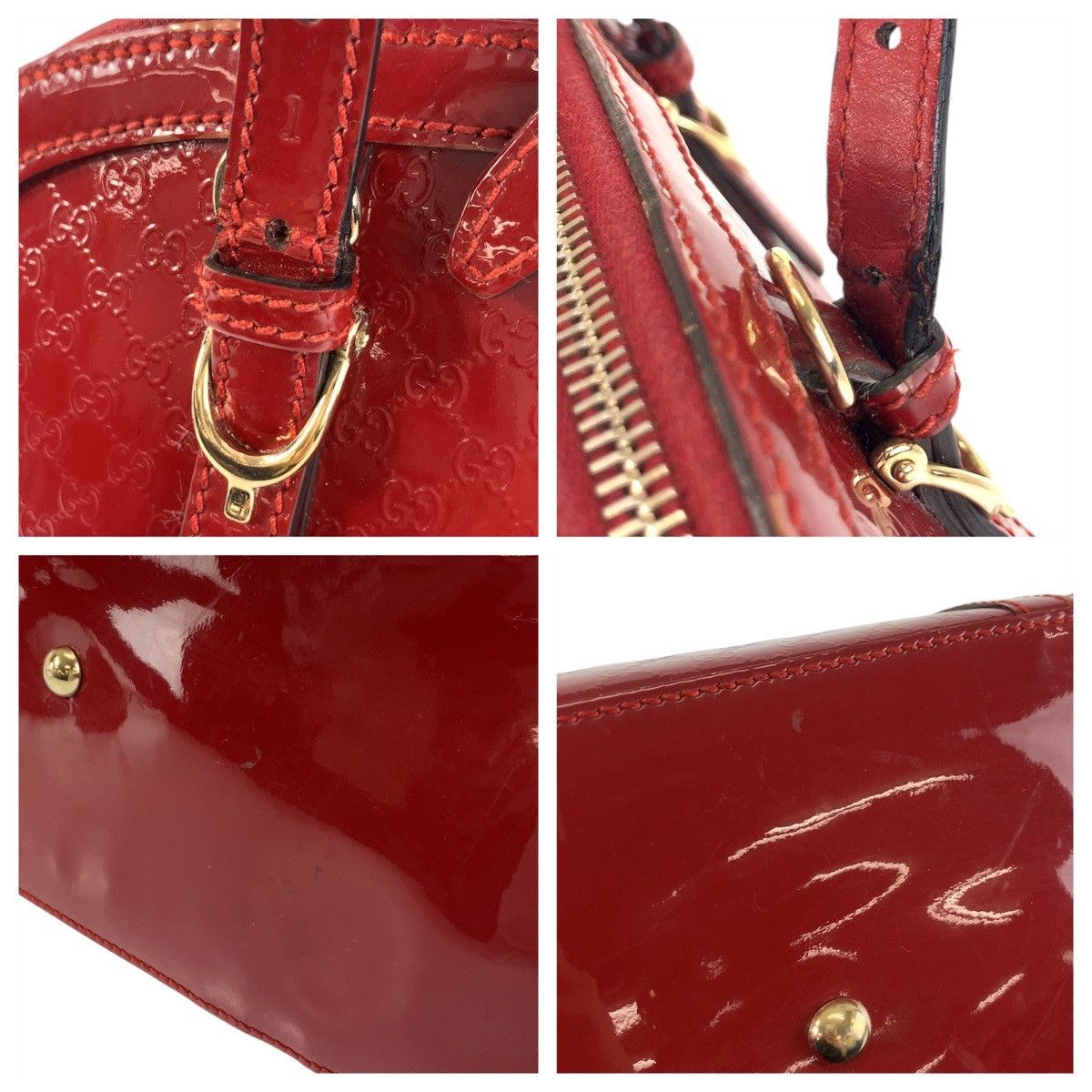 Gucci Gucci Gucci Microguccissima Patent Leather 2way Bag Enamel Handbag 309617 DUTY FREE for USA Size ONE SIZE - 5 Thumbnail