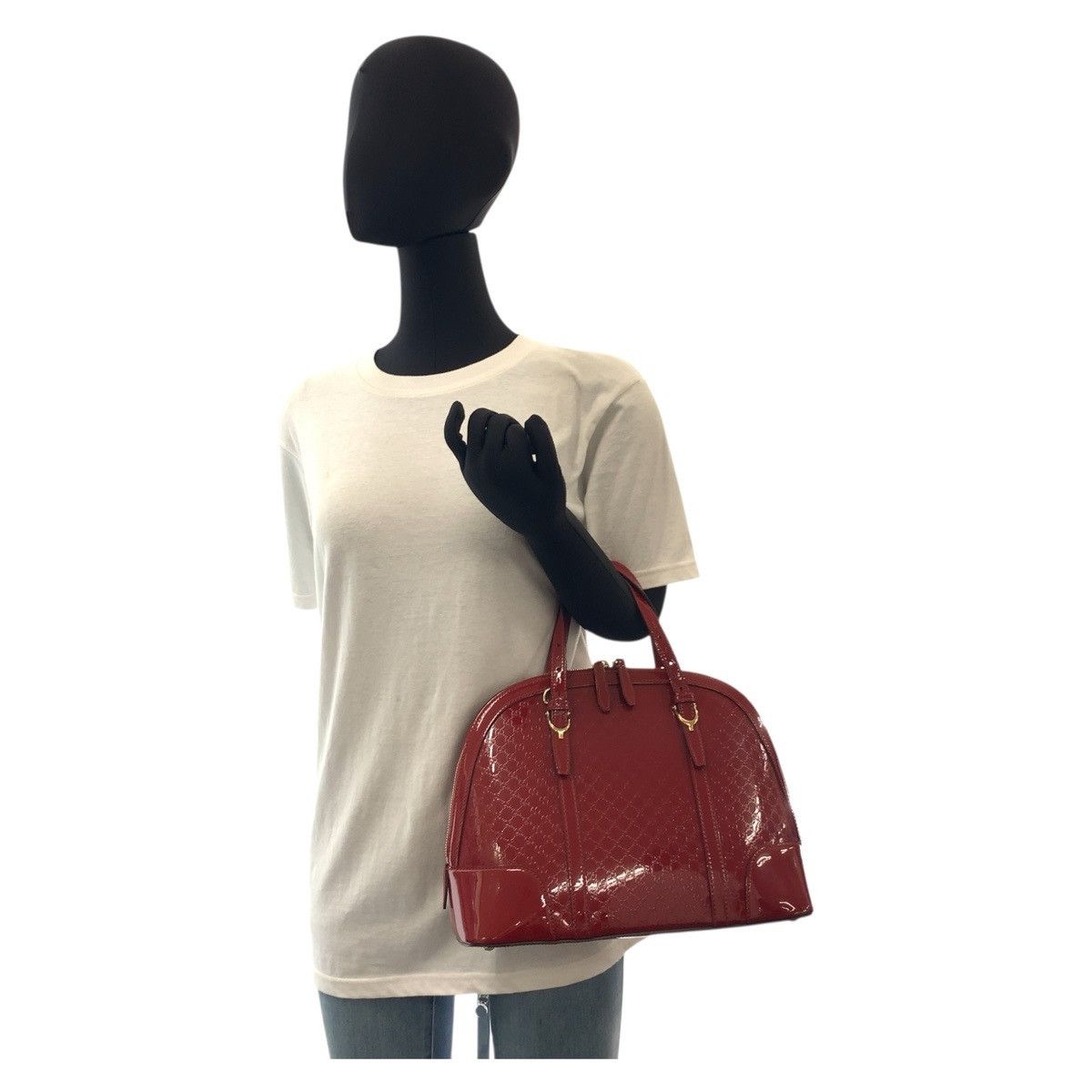 Gucci Gucci Gucci Microguccissima Patent Leather 2way Bag Enamel Handbag 309617 DUTY FREE for USA Size ONE SIZE - 7 Thumbnail