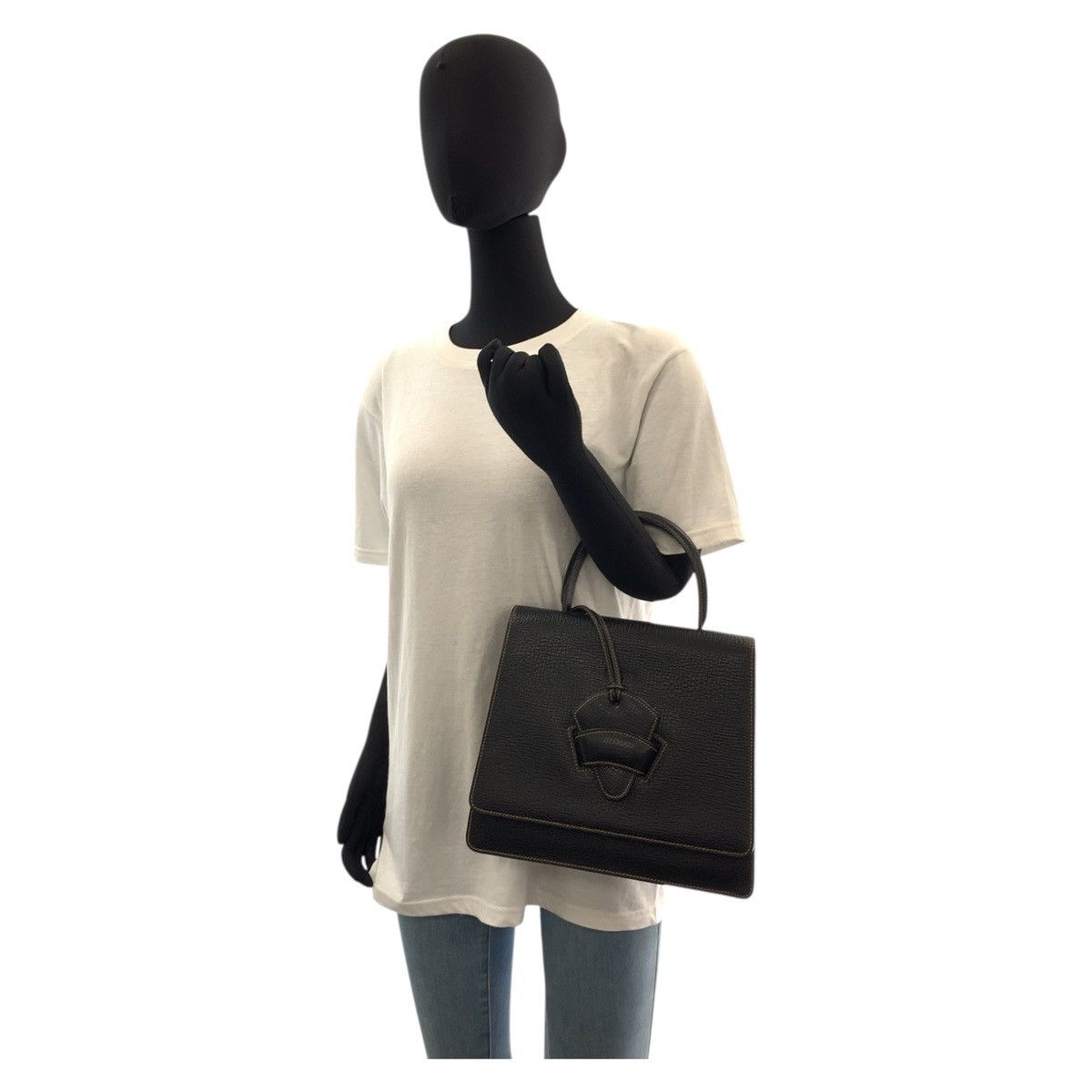 Loewe Loewe Loewe Barcelona Leather 2way Bag Leather Shoulder Bag Size ONE SIZE - 6 Thumbnail