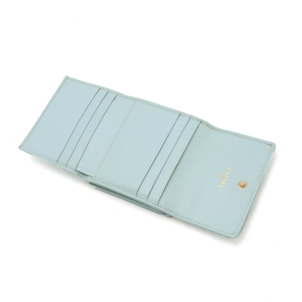 Chanel Chanel Chanel Coco Button Leather Wallet Leather Short Wallet A20902 Size ONE SIZE - 4 Thumbnail