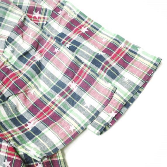 Other Other uniform experiment STAR PLAID MIX Cotton Shirt Cotton Tops UE-100078 Size ONE SIZE - 5 Thumbnail