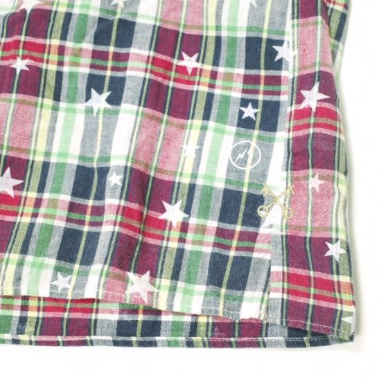 Other Other uniform experiment STAR PLAID MIX Cotton Shirt Cotton Tops UE-100078 Size ONE SIZE - 6 Thumbnail