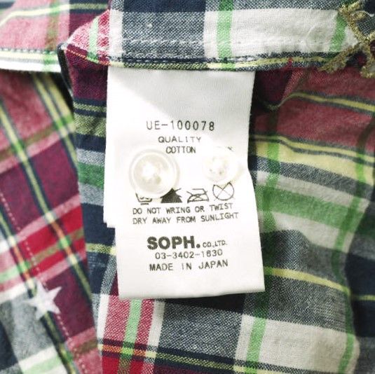 Other Other uniform experiment STAR PLAID MIX Cotton Shirt Cotton Tops UE-100078 Size ONE SIZE - 7 Thumbnail