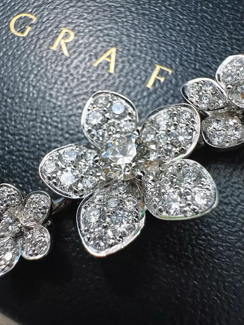 Cartier Graff Wild Flower Diamond Bracelet Size ONE SIZE - 7 Thumbnail