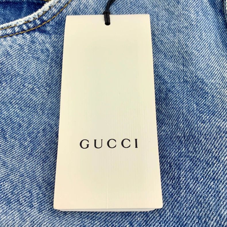 Gucci Gucci Light Blue Distressed Denim Pants Size 34" / US 12 / IT 48 - 7 Thumbnail