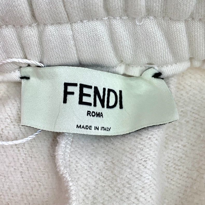 Fendi Fendi Beige Logo Cotton Jogger Pants Size 40" / US 18 - 7 Thumbnail