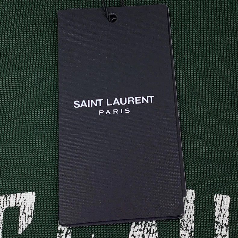 Saint Laurent Paris Saint Laurent Color-Block Cotton T-Shirt Size S / US 4 / IT 40 - 8 Thumbnail