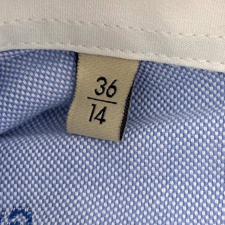 Gucci Gucci Light Blue Cotton Long Sleeve Shirt Size XS / US 0-2 / IT 36-38 - 6 Thumbnail
