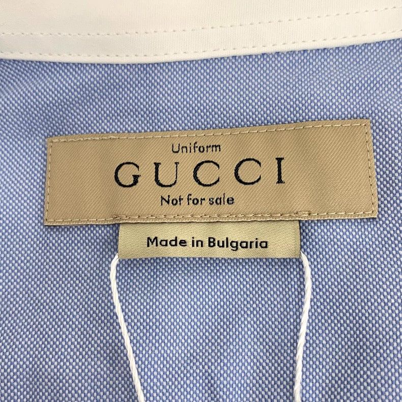 Gucci Gucci Light Blue Cotton Long Sleeve Shirt Size XS / US 0-2 / IT 36-38 - 5 Thumbnail