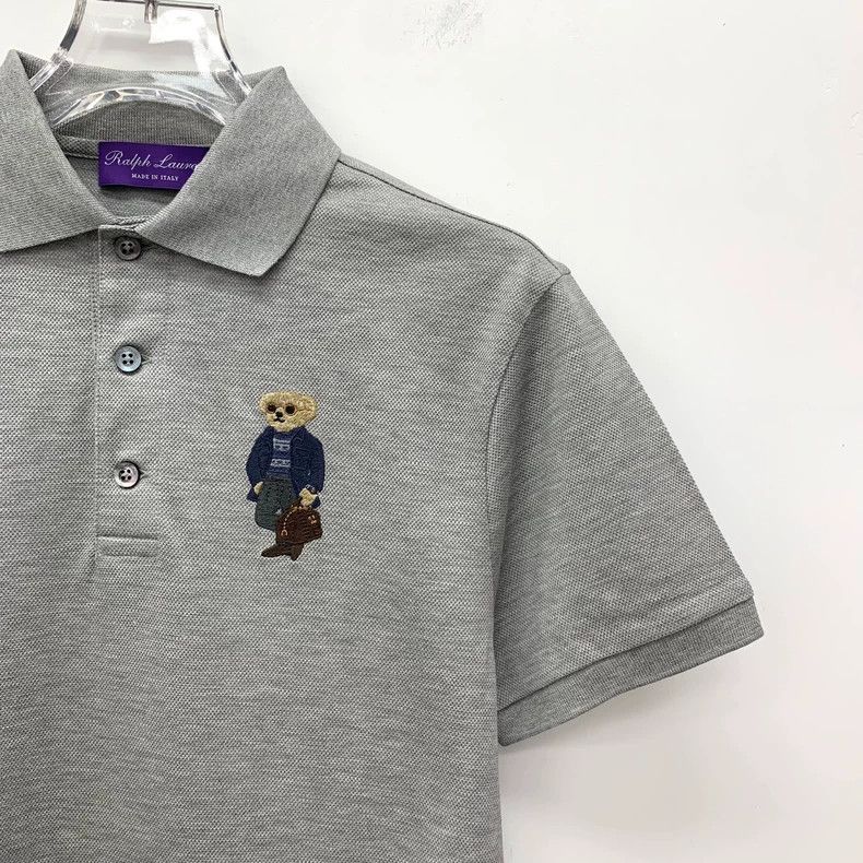 Ralph Lauren Ralph Lauren Gray Bear Embroidered Polo Shirt Size XS / US 0-2 / IT 36-38 - 3 Thumbnail