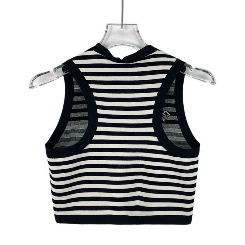 Dior Dior Black and White Striped Vest Size XS / US 0-2 / IT 36-38 - 2 Thumbnail