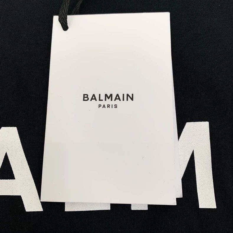 Balmain Balmain Black Logo Cotton Casual Tank Top Size M / US 6-8 / IT 42-44 - 8 Thumbnail