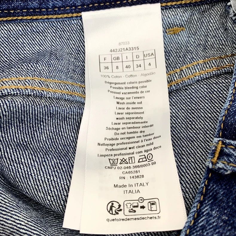 Dior Blue Denim Casual Skirt by Christian Dior Size 36" / US 14 / IT 50 - 7 Thumbnail