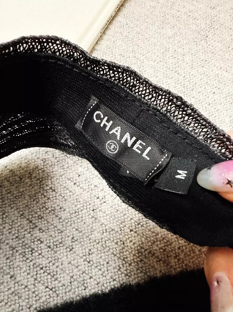 Chanel Chanel Black Summer Sun Hat Style Size ONE SIZE - 4 Thumbnail