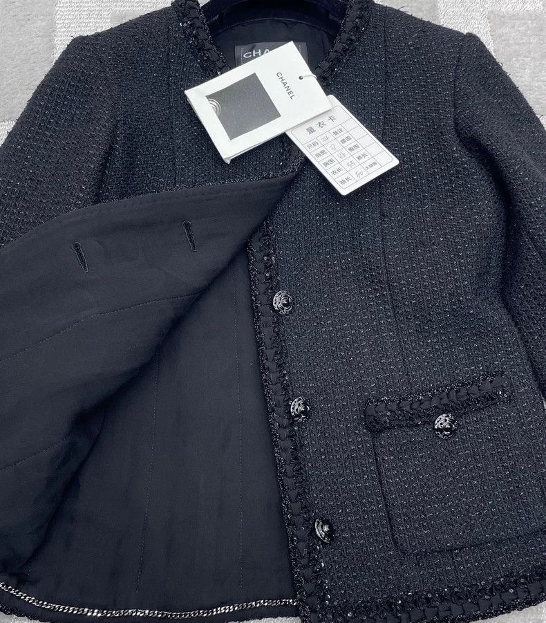 Chanel Chanel Black Jacket with Glitter Details Size XS / US 0-2 / IT 36-38 - 2 Thumbnail