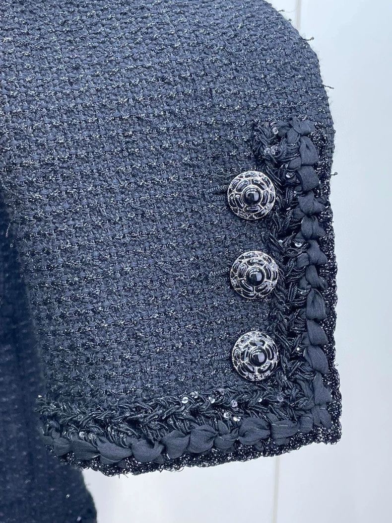 Chanel Chanel Black Jacket with Glitter Details Size XS / US 0-2 / IT 36-38 - 6 Thumbnail