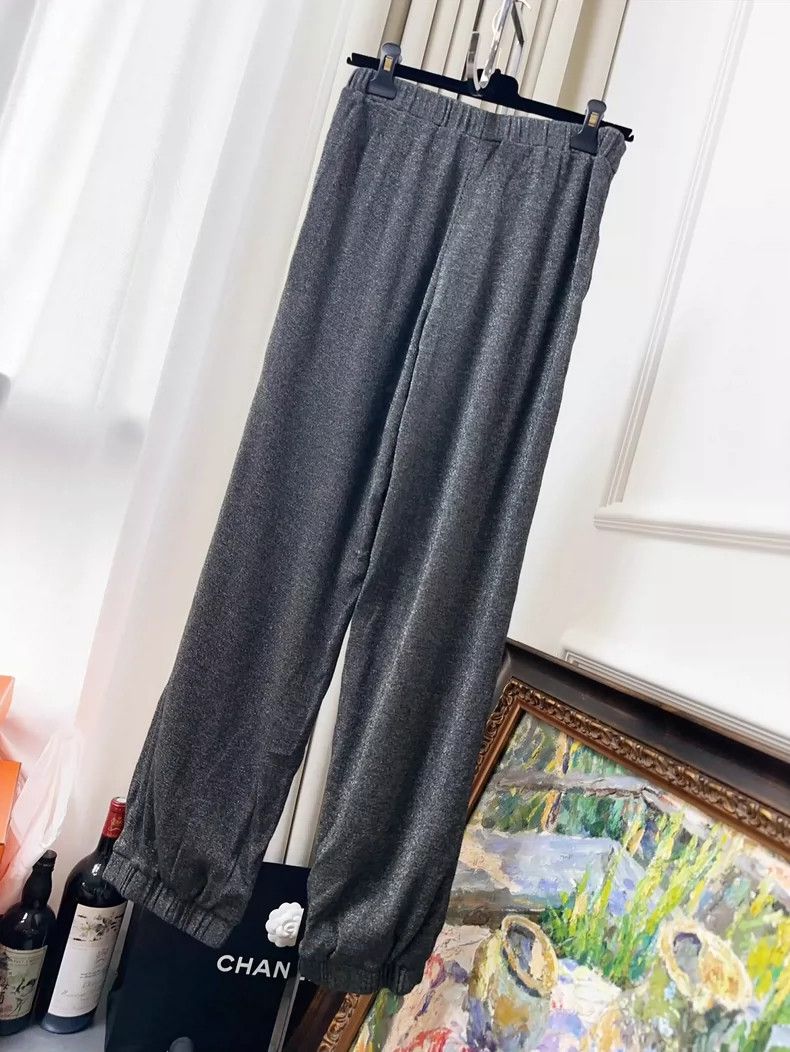 Chanel Chanel Gray Stylish Casual Long Pants Size 38" / US 16 / IT 52 - 2 Thumbnail