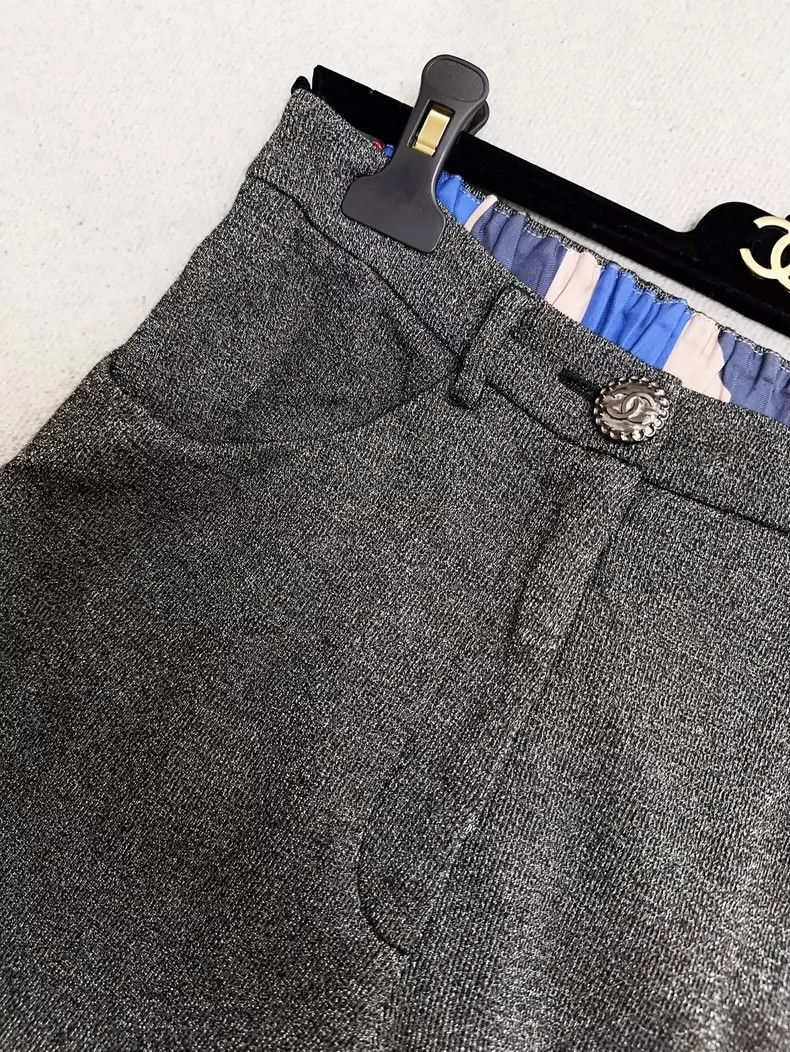 Chanel Chanel Gray Stylish Casual Long Pants Size 38" / US 16 / IT 52 - 4 Thumbnail