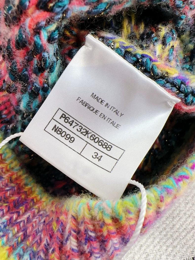 Chanel Chanel Colorful Houndstooth Knit Tank Top Size XS / US 0-2 / IT 36-38 - 5 Thumbnail
