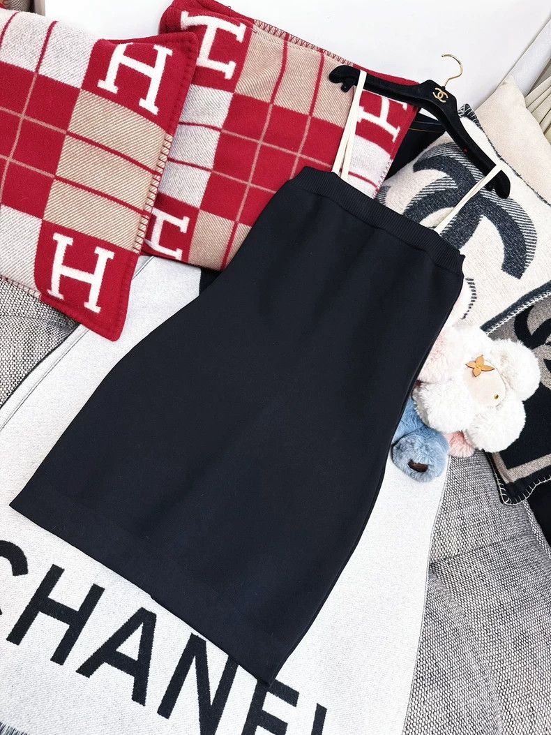 Chanel Chanel Black Knit Strapless Dress Size 38 Size M / US 6-8 / IT 42-44 - 3 Thumbnail