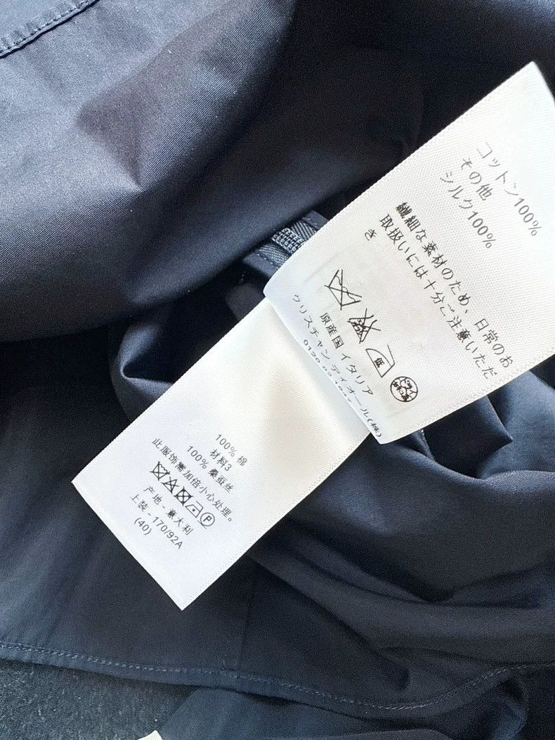 Dior Dior Deep Blue V-Neck Long Sleeve Top Size L / US 10 / IT 46 - 6 Thumbnail