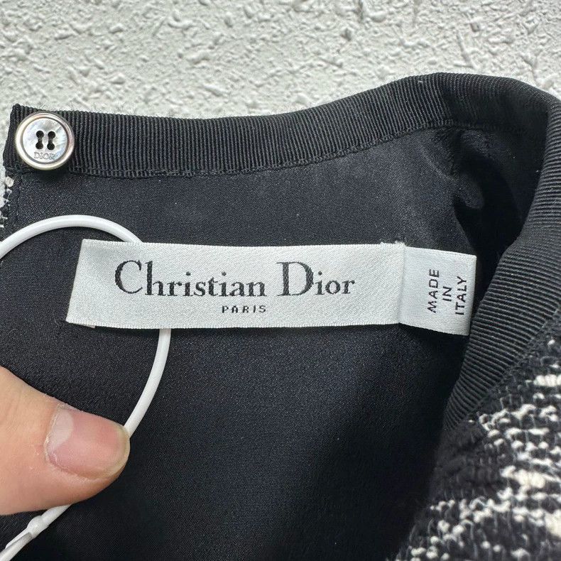 Dior DIOR Black Gray Sleeveless Dress with Dust Bag Size XS / US 0-2 / IT 36-38 - 3 Thumbnail