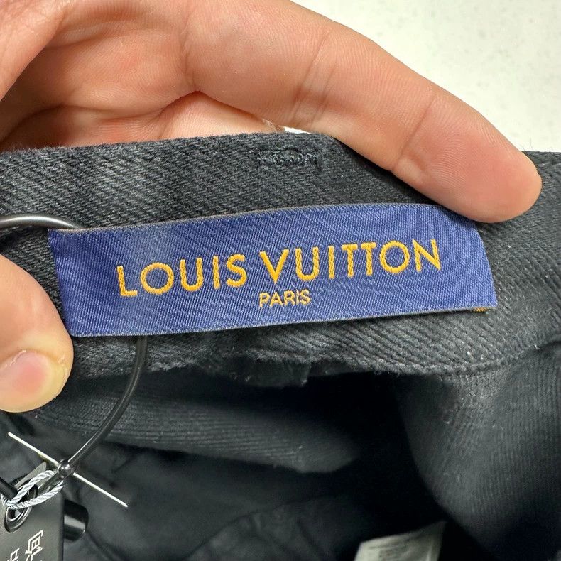 Louis Vuitton LV Louis Vuitton Black Zippered Pants Size 29 Size 29" - 3 Thumbnail