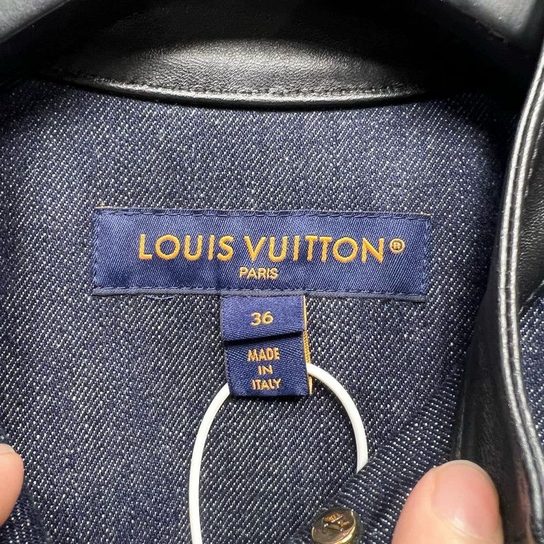 Louis Vuitton Louis Vuitton Blue Purple Denim Jacket Size S / US 4 / IT 40 - 3 Thumbnail