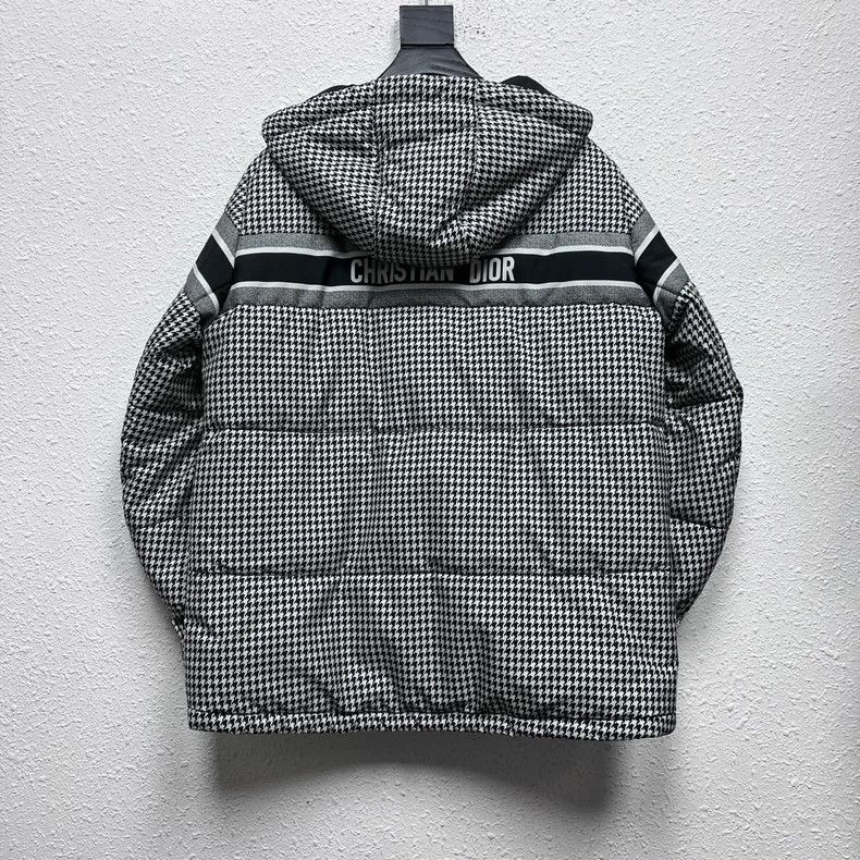 Dior DIOR Houndstooth Print Padded Jacket Size S Size S / US 4 / IT 40 - 2 Thumbnail