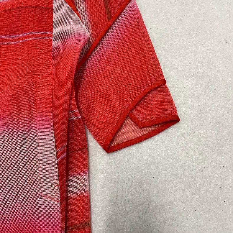 Issey Miyake Issey Miyake Red Gradient Long Coat Size ONE SIZE - 4 Thumbnail