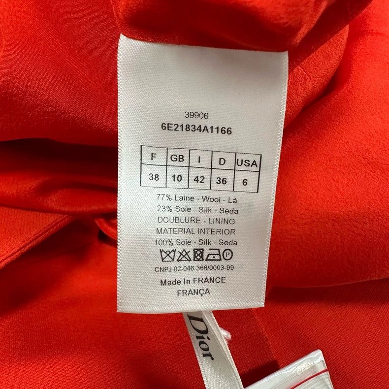 Dior Stunning Red Dior Petal Coat with Tags Size M / US 6-8 / IT 42-44 - 7 Thumbnail