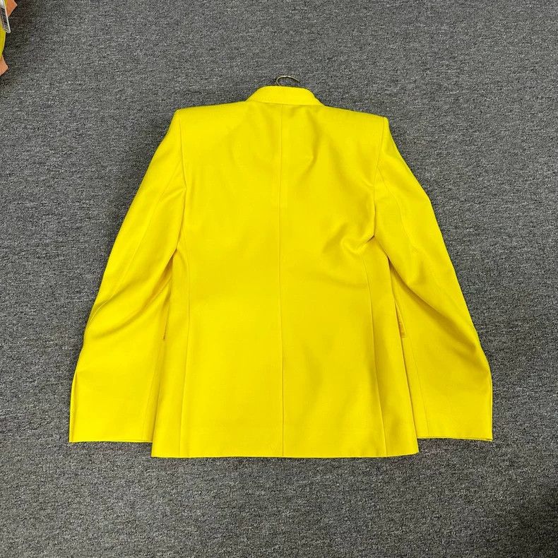 Louis Vuitton Louis Vuitton Lemon Yellow Blazer with Tags Size L / US 10 / IT 46 - 2 Thumbnail