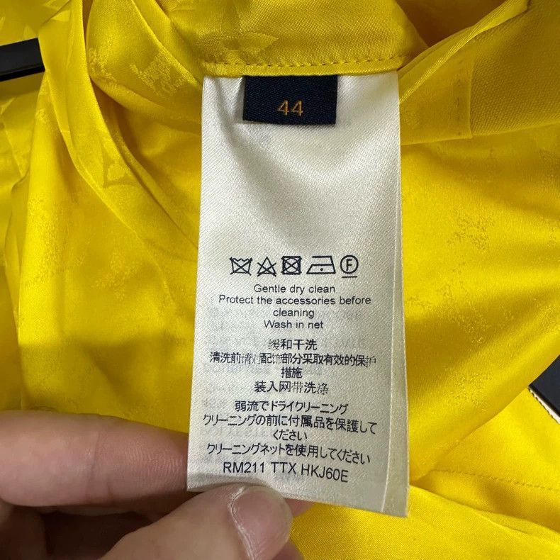 Louis Vuitton Louis Vuitton Lemon Yellow Blazer with Tags Size L / US 10 / IT 46 - 7 Thumbnail