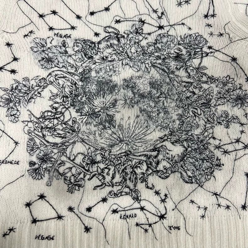 Dior Dior Zodiac Embroidered Cashmere Sweater Size S / US 4 / IT 40 - 6 Thumbnail