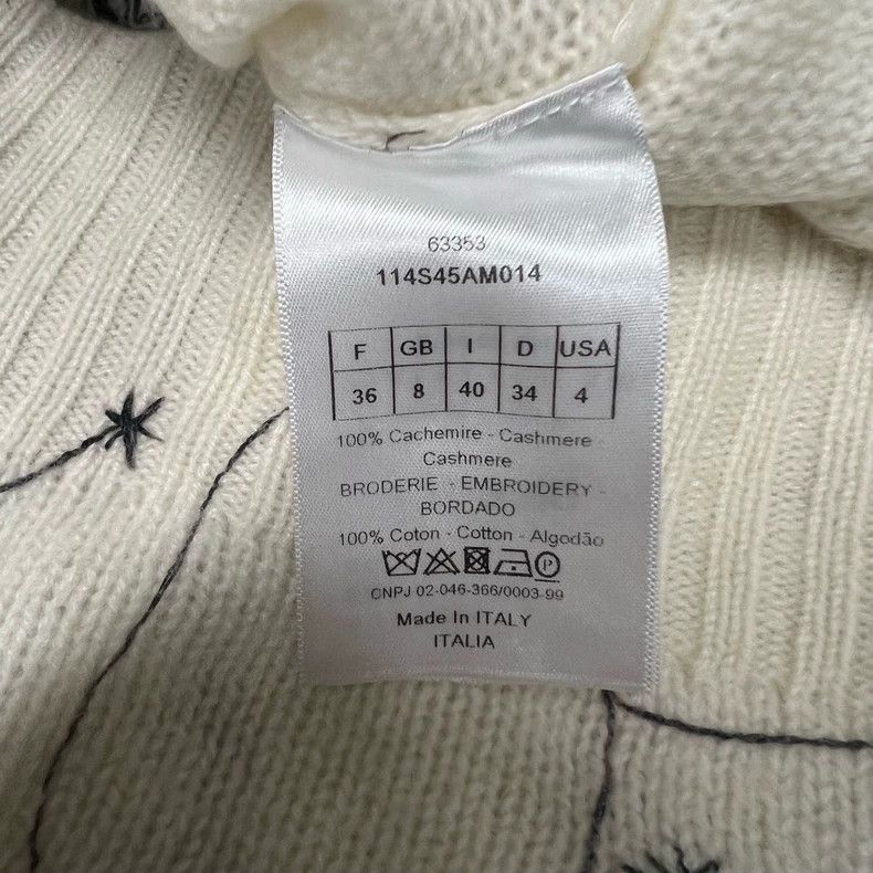 Dior Dior Zodiac Embroidered Cashmere Sweater Size S / US 4 / IT 40 - 8 Thumbnail