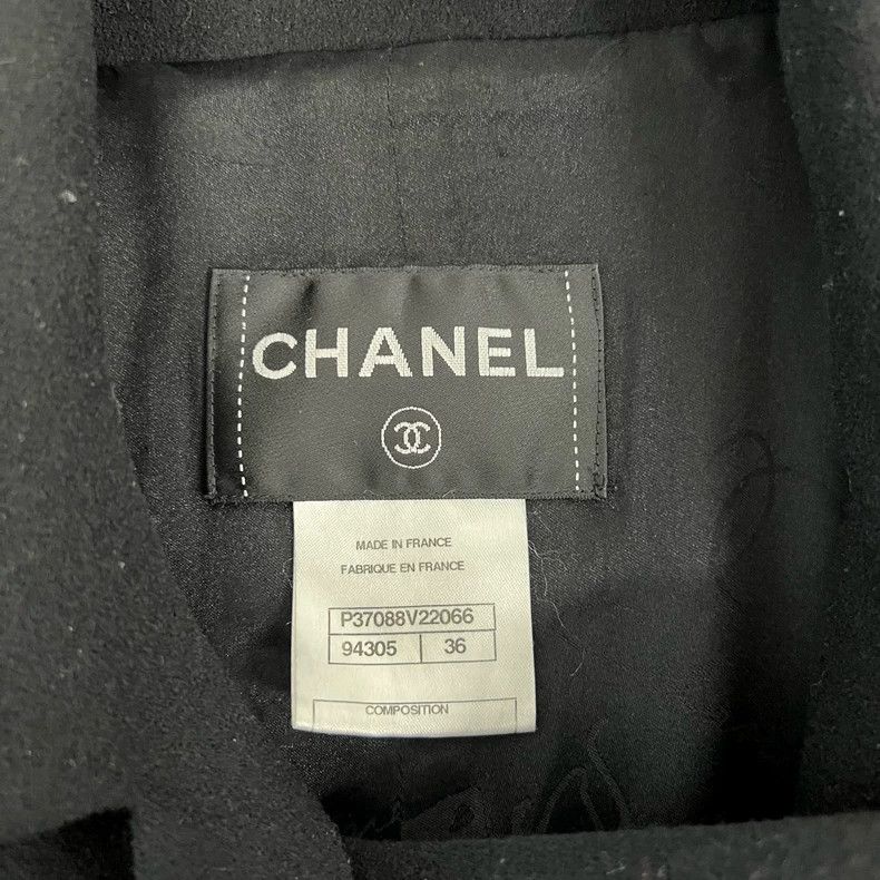 Chanel ChaneC Black Long Coat Size 36 Size S / US 4 / IT 40 - 4 Thumbnail