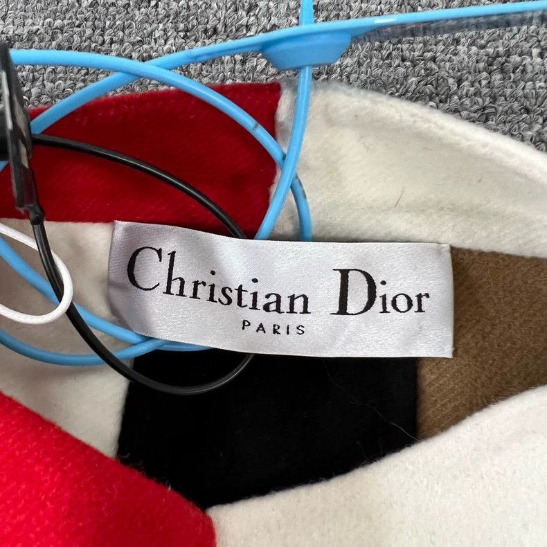 Dior Dior Colorful Geometric Wool Cashmere Coat Size S / US 4 / IT 40 - 7 Thumbnail