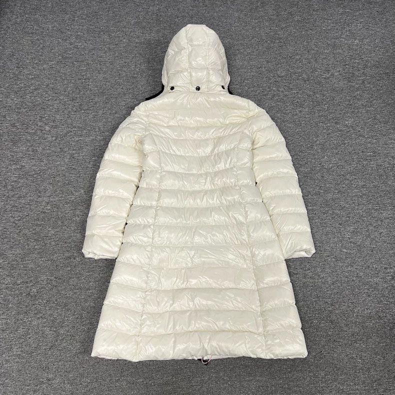 Moncler Moncler Long White Down Jacket Size XXS / US 00 / IT 34 - 2 Thumbnail