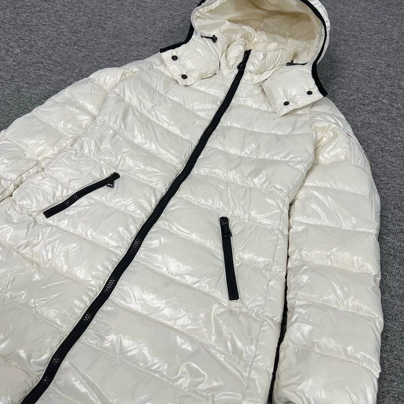 Moncler Moncler Long White Down Jacket Size XXS / US 00 / IT 34 - 4 Thumbnail