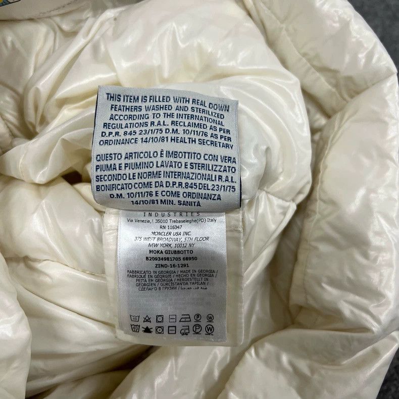 Moncler Moncler Long White Down Jacket Size XXS / US 00 / IT 34 - 8 Thumbnail