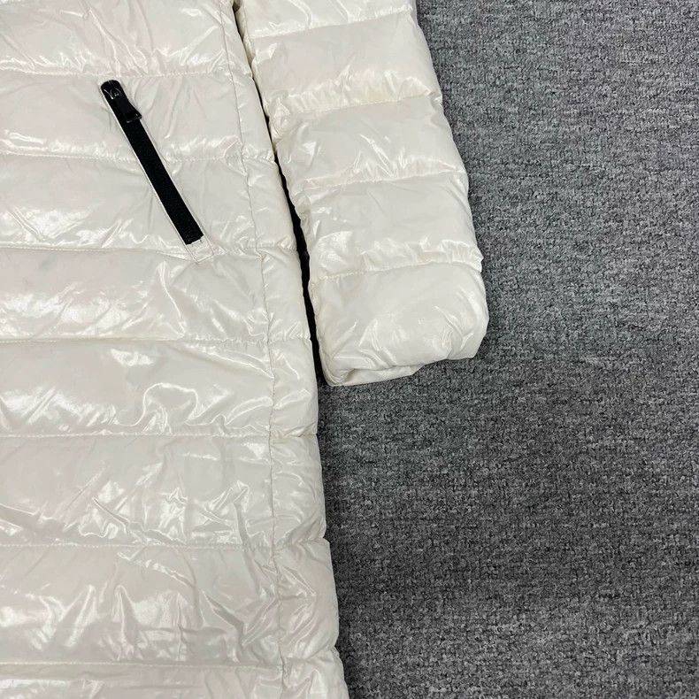 Moncler Moncler Long White Down Jacket Size XXS / US 00 / IT 34 - 5 Thumbnail