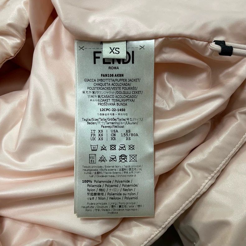 Fendi Fendi Pink Cropped Puffer Jacket with Bag Size XS / US 0-2 / IT 36-38 - 8 Thumbnail