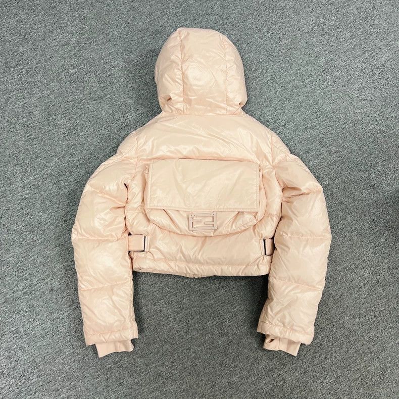 Fendi Fendi Pink Cropped Puffer Jacket with Bag Size XS / US 0-2 / IT 36-38 - 2 Thumbnail